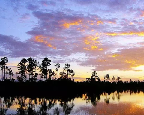 Sunset over Everglades National Park